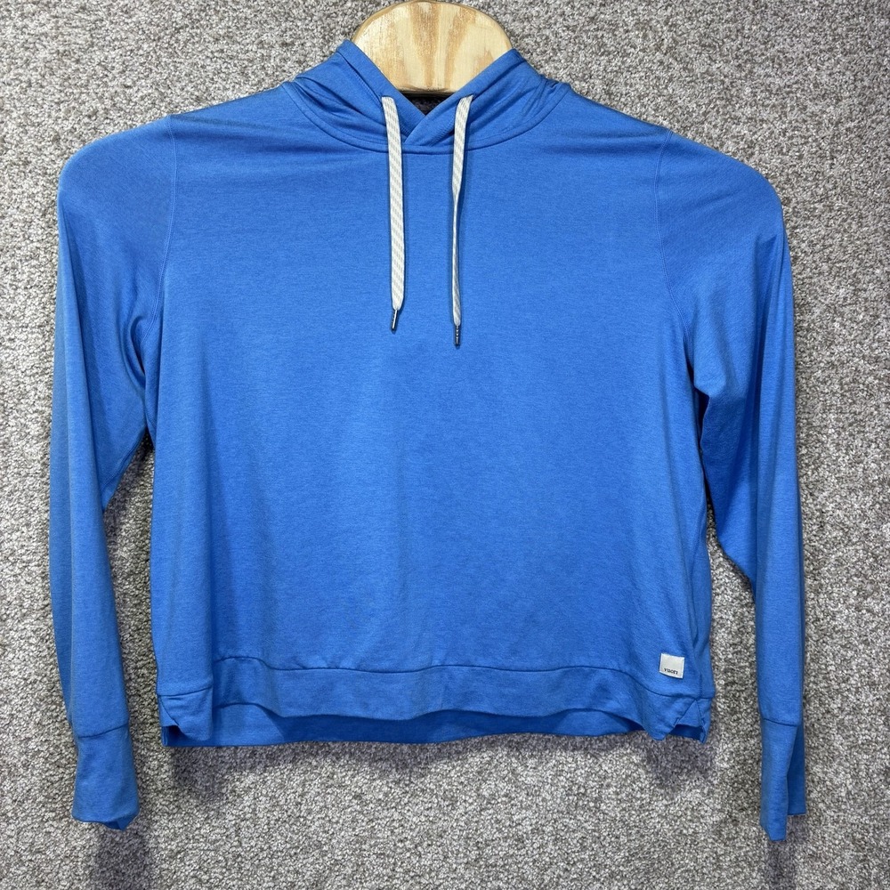 Vuori Halo Essential Hoodie Womens XL Azure Blue Heather DreamKnit VW226 Hoodie